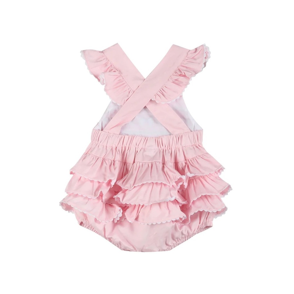 Pink Ruffled Baby Romper - Picture 3 of 4